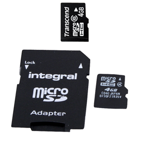  Scheda di memoria Micro-SD card High Capacity Class 4