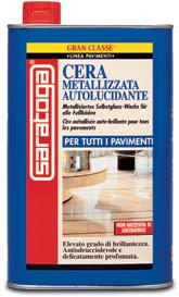 Cera metallizzata autolucidante