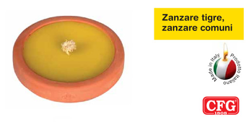 Candele insettorepellenti con essenza di citronella